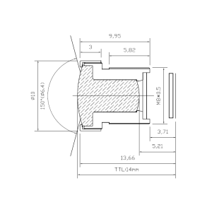Wide-angle 4 Megapixel CCTV lens