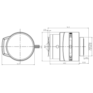 IR corrected CCTV lens