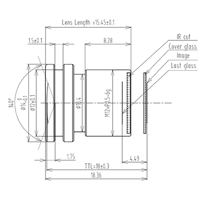 Waterproof Automotive Lens lens