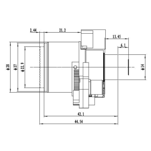 IR corrected CCTV lens