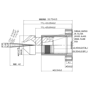 Low-distortion lens