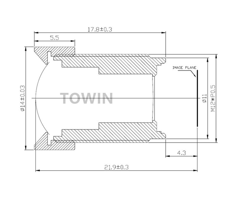 Low distortion wide angle lens