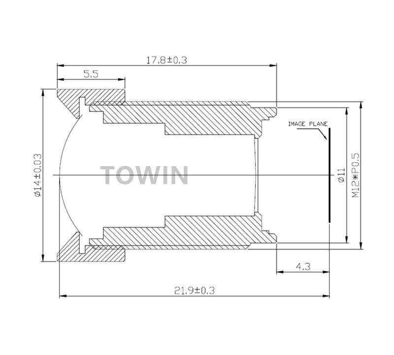 Low distortion wide angle lens