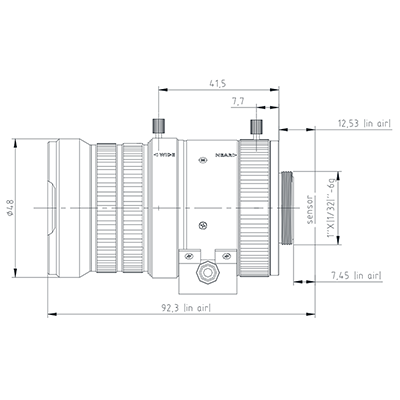 low distortion CCTV lens