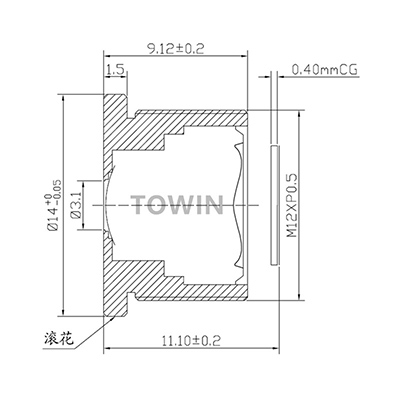 M12 Low distortion lens