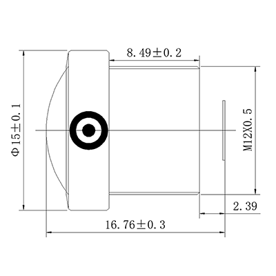 Fisheye M12-mount F2.0 CCTV Lens