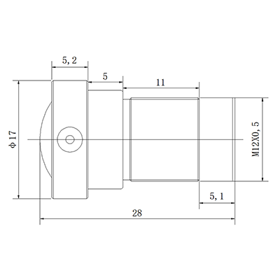 Low-distortion M12 lens