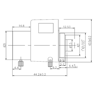 IR corrected CCTV lens