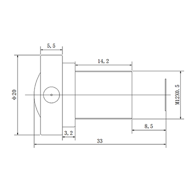 4.9mm Low distortion lens