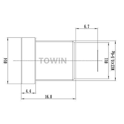 M12 S-mount 6mm CCTV lens
