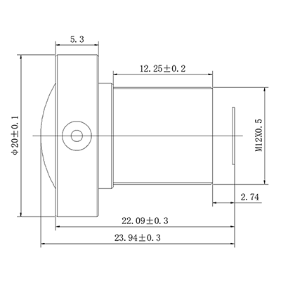 8-Megapixel Low Distortion lens