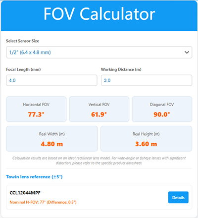 FOV Calculator